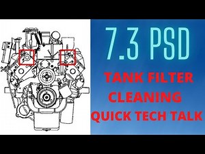 7.3 POWERSTROKE FUEL TANK FILTER CLEANING