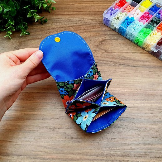 How to sew a 3-compartment mini card and money wallet in the easiest way? | DIY Vakti