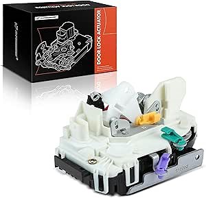 A-Premium Door Latch Lock Actuator Compatible with Jeep Vehicles - Wrangler 2007-2017, Wrangler JK 2018, Sport Utility - Front Right Passenger Side, Replace# 4589276AB, 4589276AC