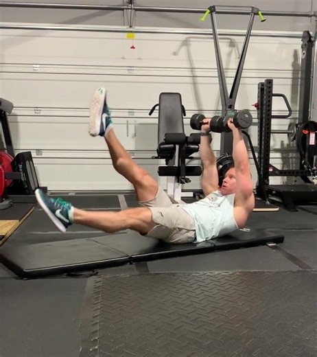 Dual DB Flutter Kicks | Spitz Fitness Exercise Tutorial