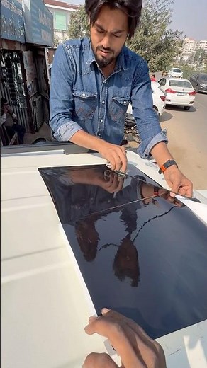 Balero Car Sunroof Dsine Installation #carlover #modificition #caraccessories #reels #shorts