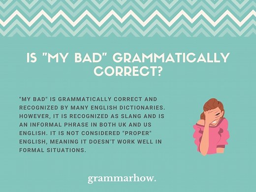 “My Bad” - Learn If It Is Proper English ( 4 Better Alternatives)