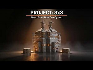 PROJECT 3x3 | Large Group Open Core Build 4–6 Players #rust #rustbase #rustbasebuilding #rustgame