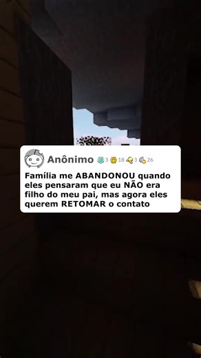 PARTE 1!!! Família me abandonou quando eles pensaram que eu não era filho do meu pai, mas agora querem retomar o contato. #parte1 #fy #redit #historiabizarra #minecraftmemes