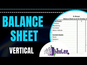 Vertical Balance Sheet - Simple | Statement of Financial Position