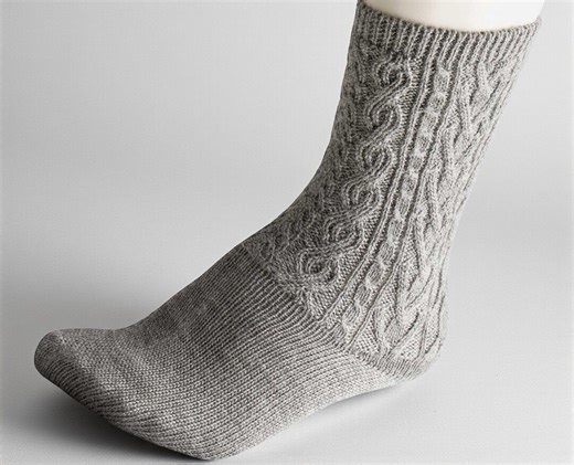 Light Grey Traditional Socks With Cable Knit Pattern – Wool Socks for Lederhosen, Oktoberfest Traditional Socks, Bavarian Austrian Folk Wear - Etsy