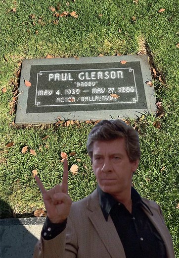 Paul Gleason Grave Visit at Pierce Brothers Westwood Memorial Park