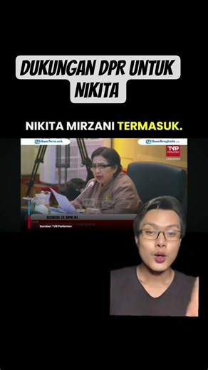 🔴NIKITA DAPAT DUKUNGAN PENUH DARI ANGGOTA DPR KOMISI 9#shorts #nikitamirzani