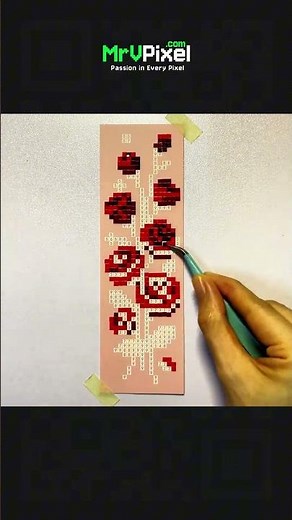 The Most Mesmerizing Rose Bouquet | A Stunning 8-Bit Pixel Art Mosaic 🌹