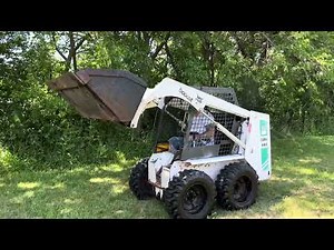 Bobcat 643 Skid Steer Loader Operating