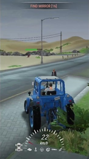 Real tractor driving simulator game #madout2 #shortsfeed