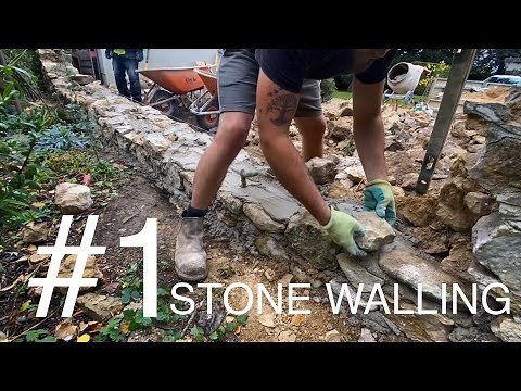 Building A Stone Wall Using Rough Stone #1