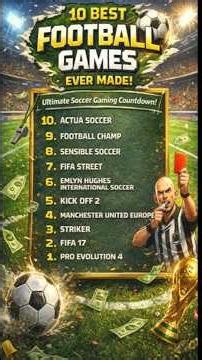 10 Best Football Games Ever Made — Ultimate Soccer Gaming Countdown!