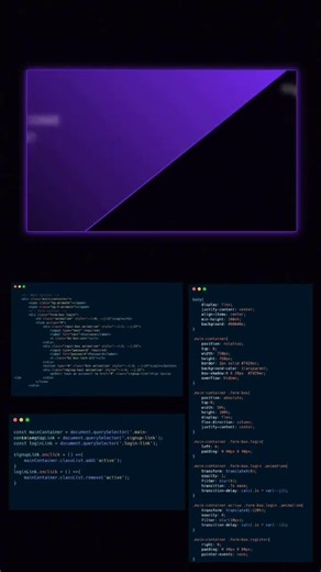 ✨ Amazing Login & Register Form Animation | HTML & CSS Only 🚀