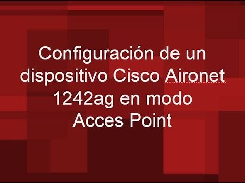 AP Cisco Aironet 1242AG - Configuracion