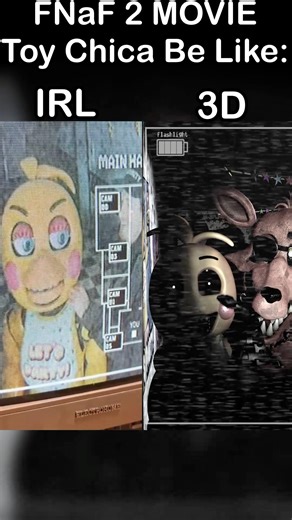 FNaF 2 Movie Toy Chica Rizz Be Like - IRL VS 3D