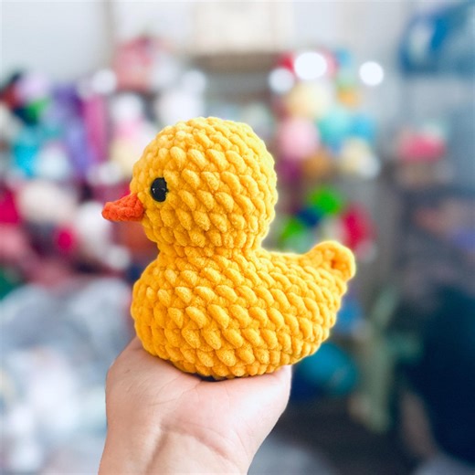 Crochet Rubber Duck Toy, Customize Your Color, Plushie Ducky, Amigurumi Duckling Doll - Etsy