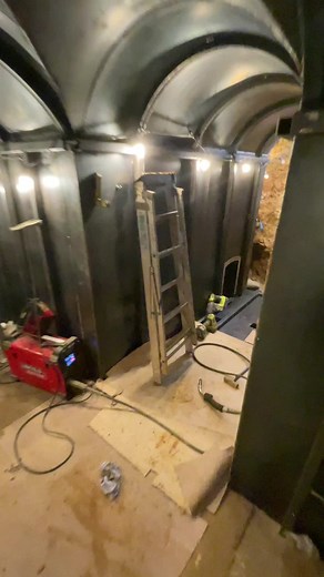 Like a flowing stream of concrete woo woo woo. #colinfurze #tunnel #digging #underground #bunker