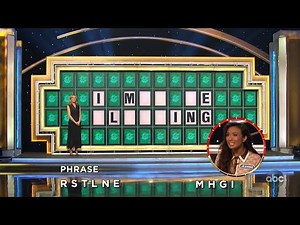 Celebrity wheel of fortune (Jeannie Mai) bonus round