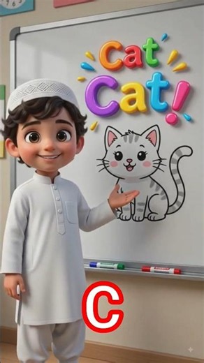 Learn Words with Alphabets: A to Z Series | Kiddy Vibe kids #Shorts