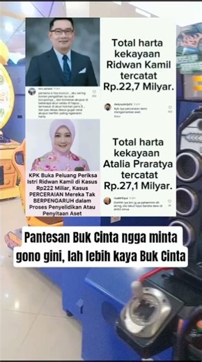 ternyata Bu cinta lebih kaya dari kang emil