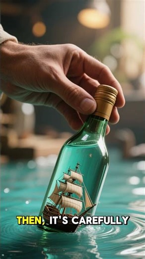 How Do Ships Fit Inside Bottles? 🚢🍾 The Ingenious Secret Explained#facts #viral #shorts #mindset