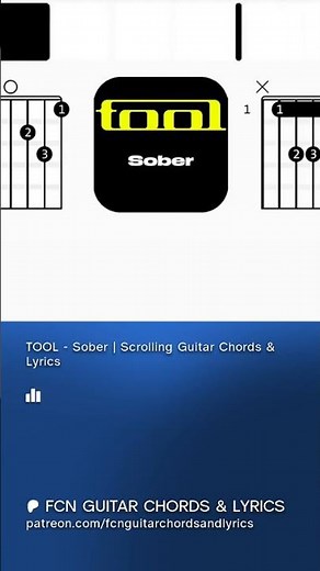 TOOL - Sober | Scrolling Guitar Chords & Lyrics preview