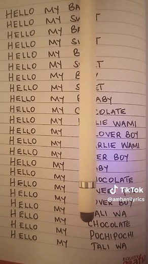 #hellomybaby #fyp #tiktokafrica #ambanilyrics #lyricstranslation