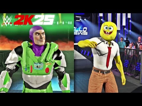 Cartoon Characters Enter WWE 2K25! (Nickelodeon, Disney & Cartoon Network CAWs)