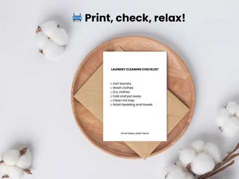 Daily Weekly Home Cleaning Checklist Printable | Organize Your Home Easily