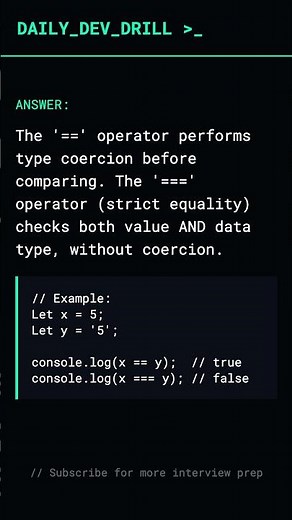 STOP using == in JavaScript! 🛑