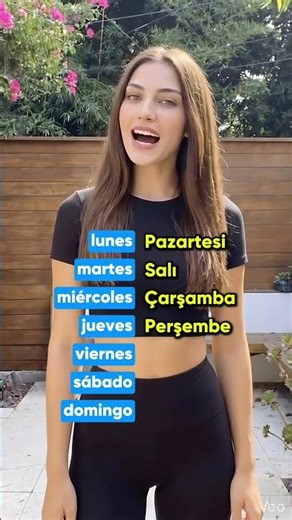 ¡Días de la semana en turco! 🗓️🇹🇷 #Shorts