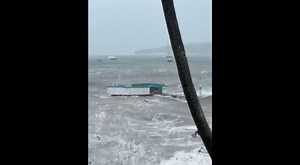 As Hurricane Beryl moves closer to St Vincent and the Grenadines on July 1, 2024, coastal communities and tourism infrastructure are taking a beating. #searchlight #hurricaneseason2024 #hurricaneberyl #searchlightsvg | Searchlight SVG