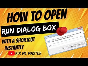 How to Open Run Dialog Box Instantly on Windows 🔥