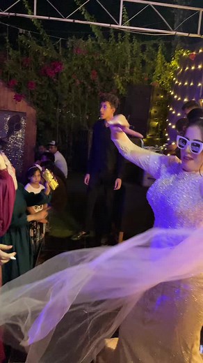 Beautiful Outdoor Wedding Celebration with Dancing Bride