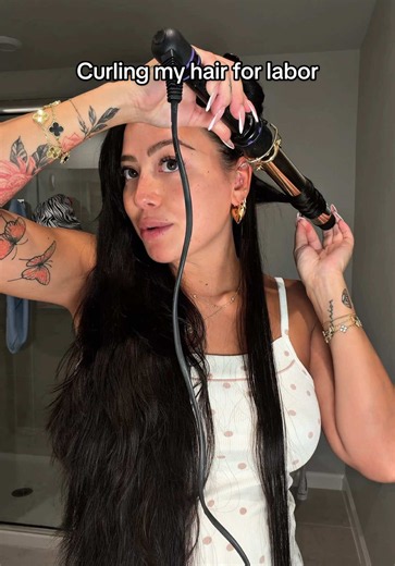 Curling My Hair Before Labor: How I Styled Freshly Washed Hair