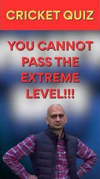 Only 1% Can Get This Right! 🏏 Cricket Quiz