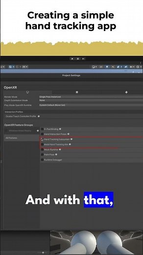 Enable Hand Tracking in Unity for your Meta Quest #handtracking #metaquest #gamedev