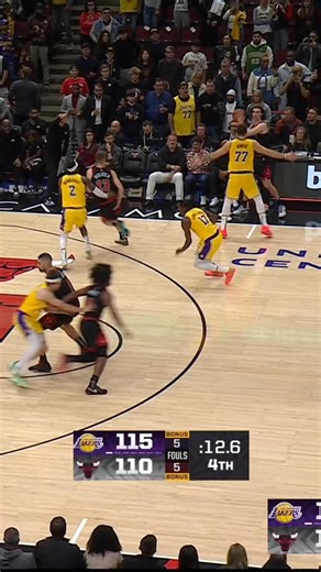 32M views · 413K reactions | WILD FINISH IN CHICAGO! The Bulls stun the Lakers with 12.6 seconds left for a thrilling finish!  | NBA | Facebook