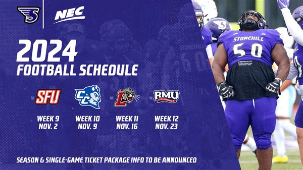 🚨SCHEDULE DROP🚨 Mark your 📅 Here is your 2024 Stonehill College Football schedule! 🏈https://bit.ly/49dGc3f 🎟️ Ticket Info to Follow this spring! #GoHill | #NECFB | Stonehill Skyhawks