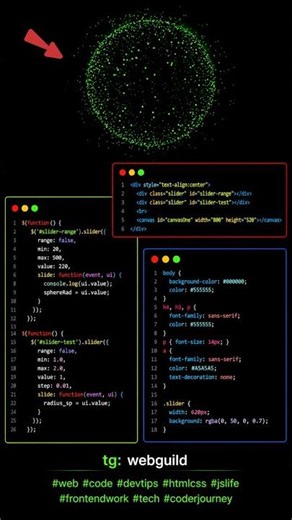 #video #java JavaScript Particle Sphere Animation🔥 HTML CSS JS Project #youtubeshorts #css #html #ai
