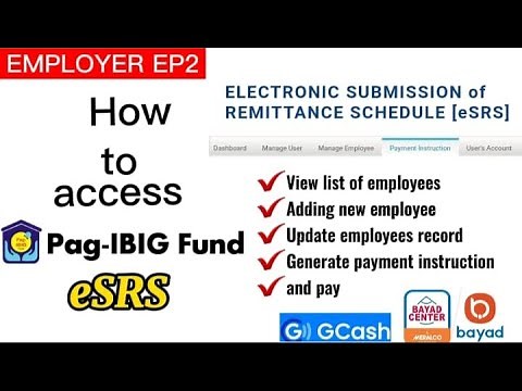 Employer Pag-ibig eSRS | how to access | easier submission of monthly remittance