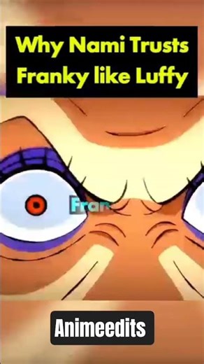 Why Nami Trusts Franky Like Luffy #OnePiece #Franky #Nami #StrawHatCrew