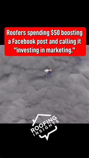 $50 boosts won’t grow your business. Don’t fall for it. 🤦🏻‍♂️ 👉🏻 Real results take real strategy! #RoofingMarketing | Roofing Insights
