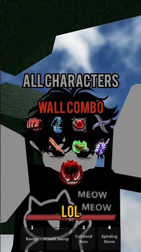 all wall combos in tsb.. #roblox #tsb #thestrongestbattlegrounds