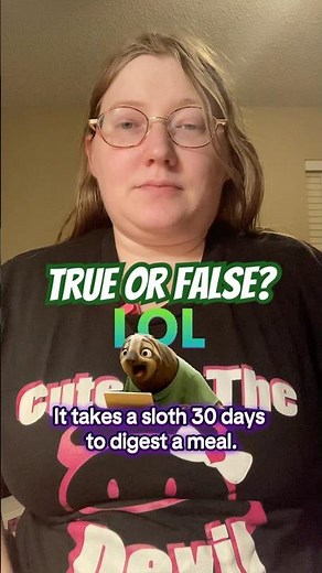 It Takes 30 Days For A Sloth To Digest Their Meal