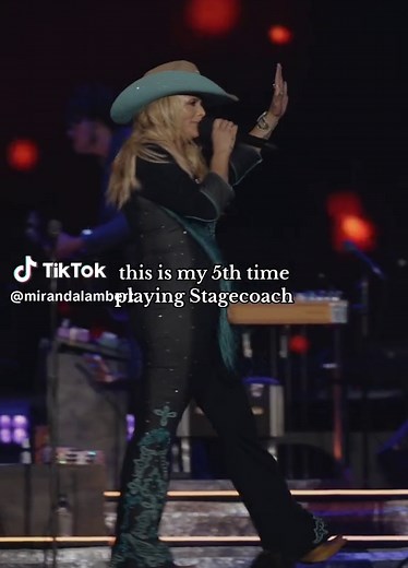 New revenge song “Wranglers” coming for y’all on Friday 🔥 #stagecoach #mirandalambert #ontour #countrymusic