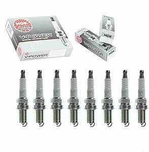 8 pc NGK V-Power Spark Plugs compatible with BMW 545i 4.4L V8 2004-2005