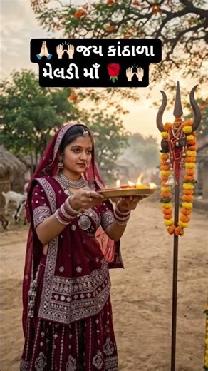 🙏🏻🙌🏻જય કાંઠાળા મેલડી માઁ 🌹🔱#jay_maa_meldi_#જય_માં_મેલડી .🌺🙏 જય મા મેલડી 🙏🌺