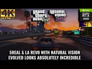 GTA 5 Real VR Modded 4K Gameplay | 5Real Graphics Overhaul with LA Revo and Natural Vision Evolved